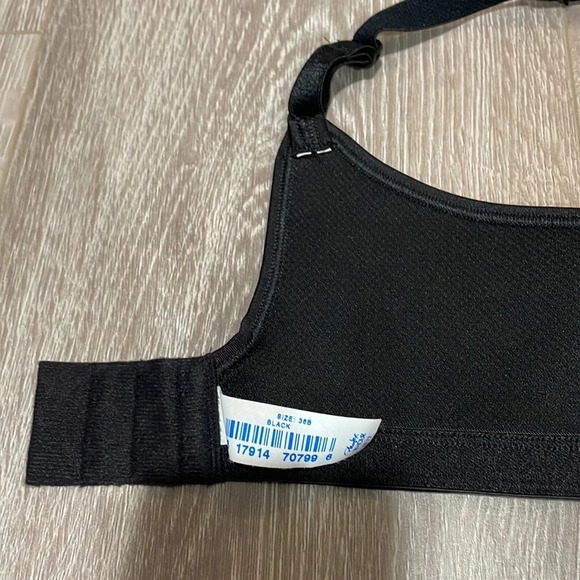 Playtex 18 Hour Back Smoother with Comfort Strap Full Coverage Bra Black 36B - Picture 11 of 14